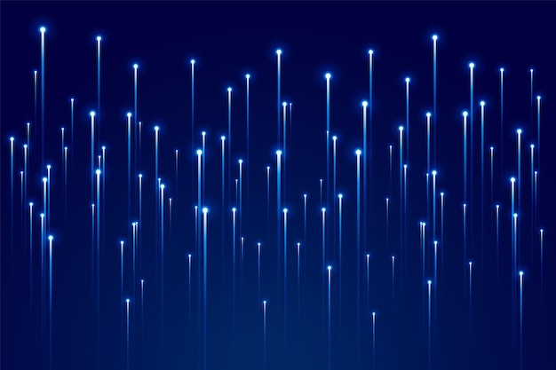a blue background with lights that say power