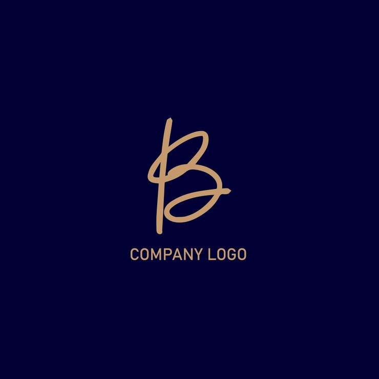 Vector a blue background with the logo for the company logo
