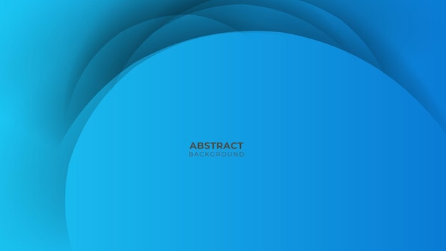 Blue background with modern corporate concept. Paper layer circle blue abstract background. Curves and lines use for banner, presentation, cover, poster, wallpaper, design with space for text