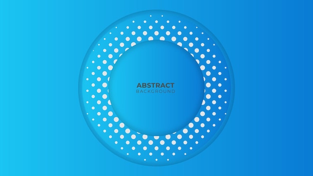 Vector blue background with modern corporate concept. paper layer circle blue abstract background. curves and lines use for banner, presentation, cover, poster, wallpaper, design with space for text