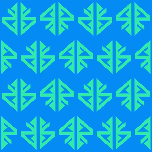 a blue background with a pattern of leaves and a green leaf