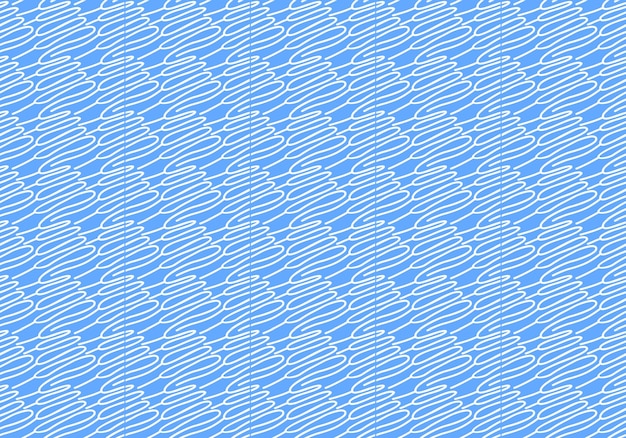 Blue background with a pattern of waves.