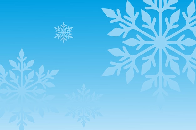 Vector a blue background with snowflakes and the word snowflakes on it.