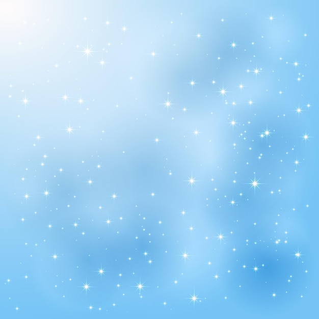 Blue background with stars