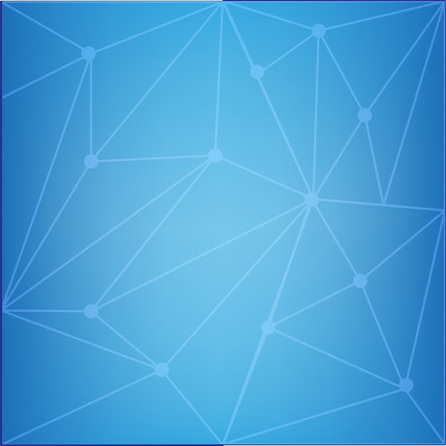 Blue background with triangle shapes