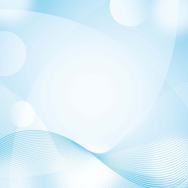 Vector blue background with wave and brightness vector illustration