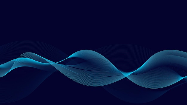 Blue background with waves