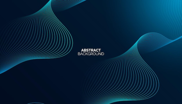 a blue background with a white and blue dynamic waves