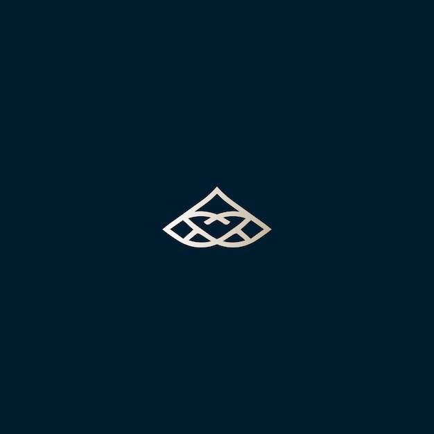 the blue background with the white logo of a triangle