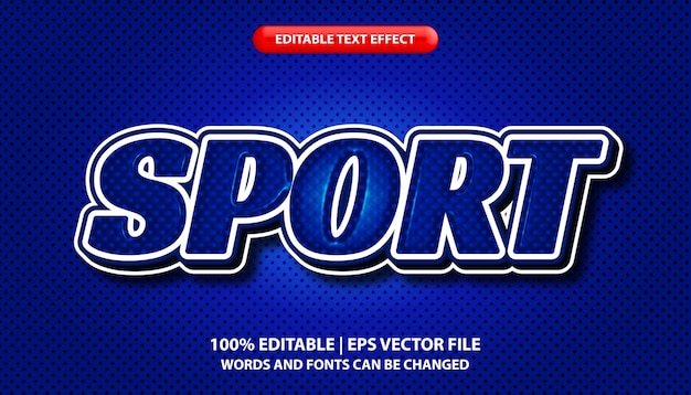 A blue background with the word sport on it