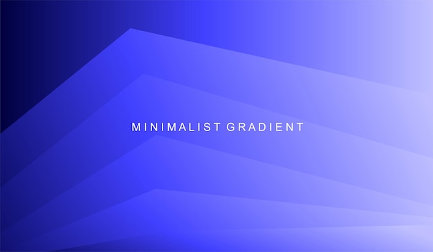 A blue background with the words minimalist gradient on it