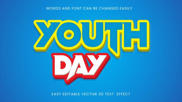 A blue background with the words youth day written on it eps