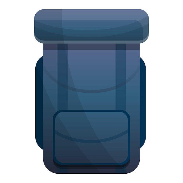 Значок синего рюкзака Мультфильм о синем векторном значке рюкзака для веб-дизайна, выделенного на белом фоне