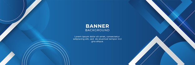 Modelli di banner blu progettati per il web. semplice banner blu o sfondo con forme geometriche come trama, utilizzabile come sfondo o elemento di design. mosaico tridimensionale pixelato.