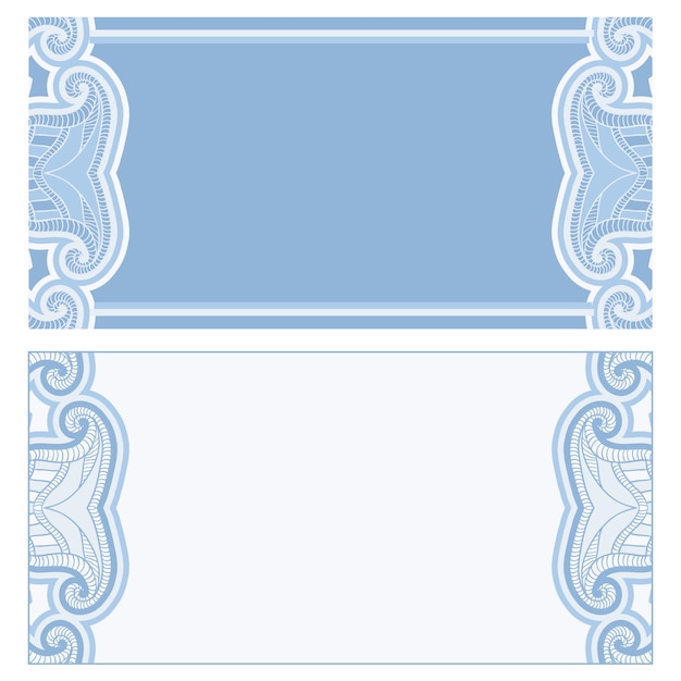 Vector blue banners collection