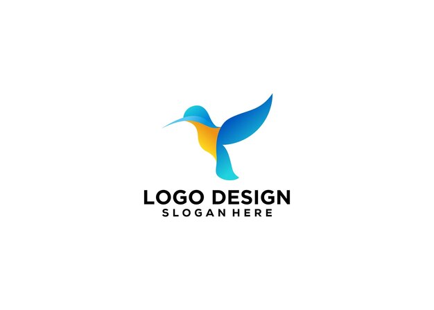 Blue logo logo template