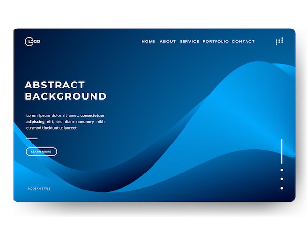 Blue Black Abstract Background Minimal Dynamic textured, Design style liquid 3d with gradient color. perfect for website landing page, development ui ux, video content, promotion, advertising