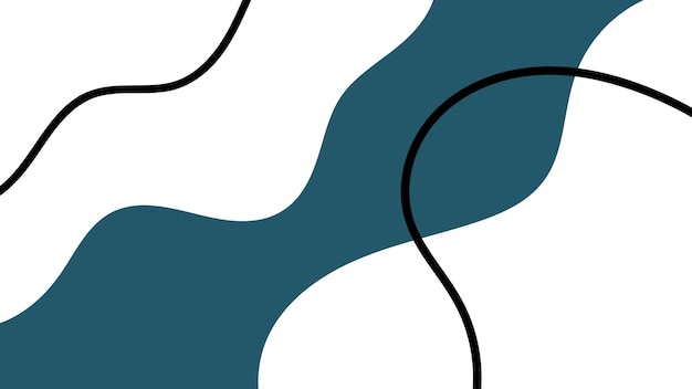 a blue and black design with a black swirl in the middle