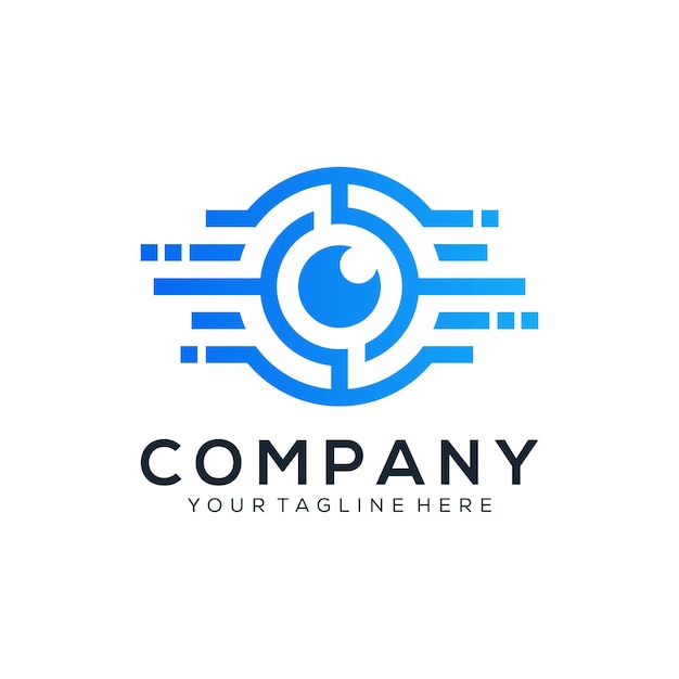 A blue and black logo for a company called a company.