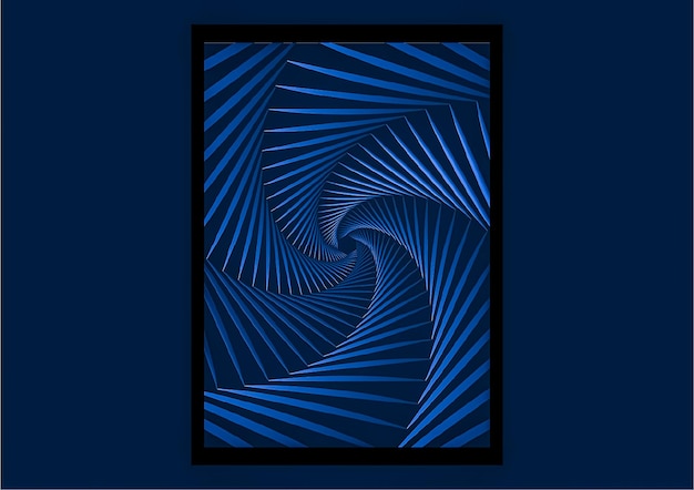 A blue and black picture of a spiral design BACKGROUND