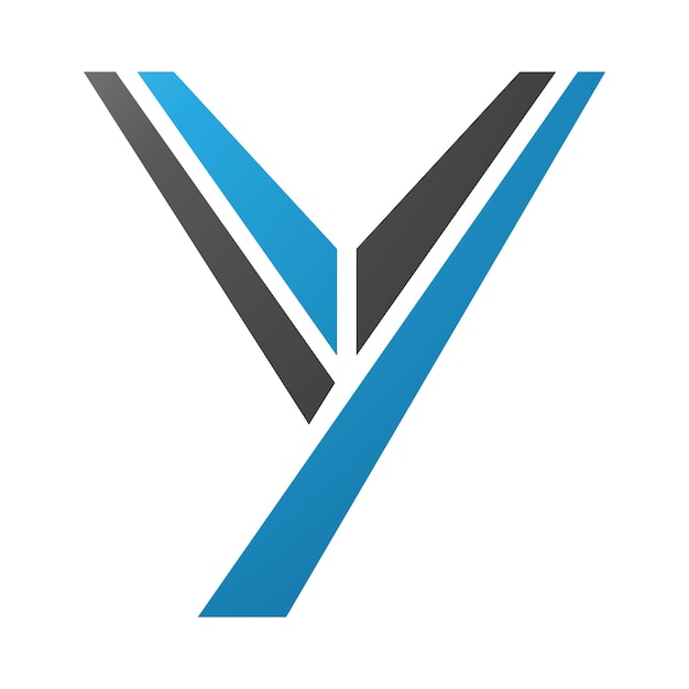 Икона синей и черной заглавной буквы Y