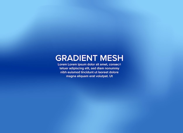 Blue blurry background Gradient mesh