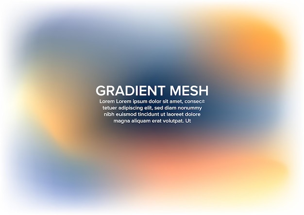 Blue blurry background Gradient mesh