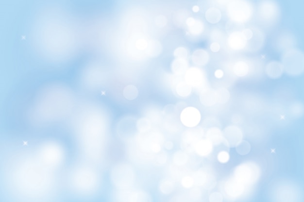 Blue bokeh background for christmas