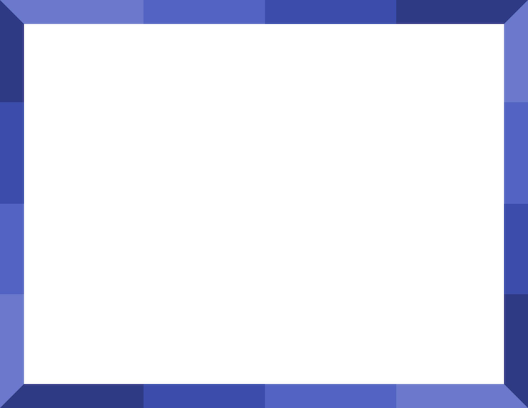 Vector blue border page and with a central white space for document cover presentation slide or a promotion