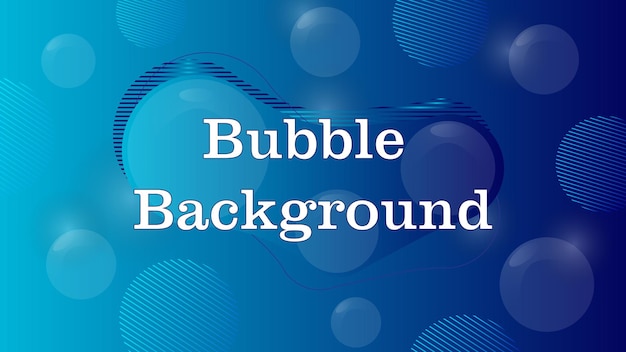 The Blue Bubble Background