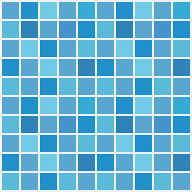 Blue ceramic tile mosaic in swimming pool vector illustration eps 10