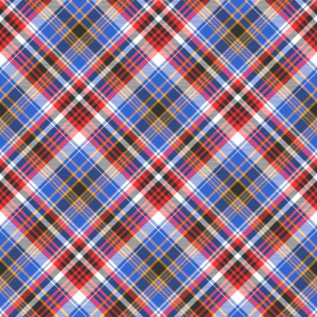 Tartan scozzese a quadri blu senza cuciture