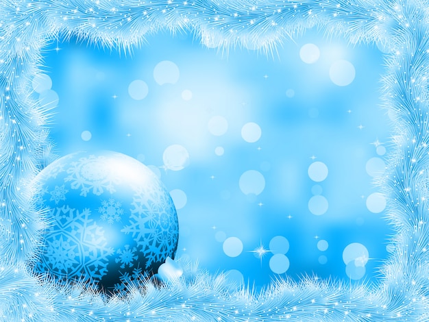 Blue christmas background