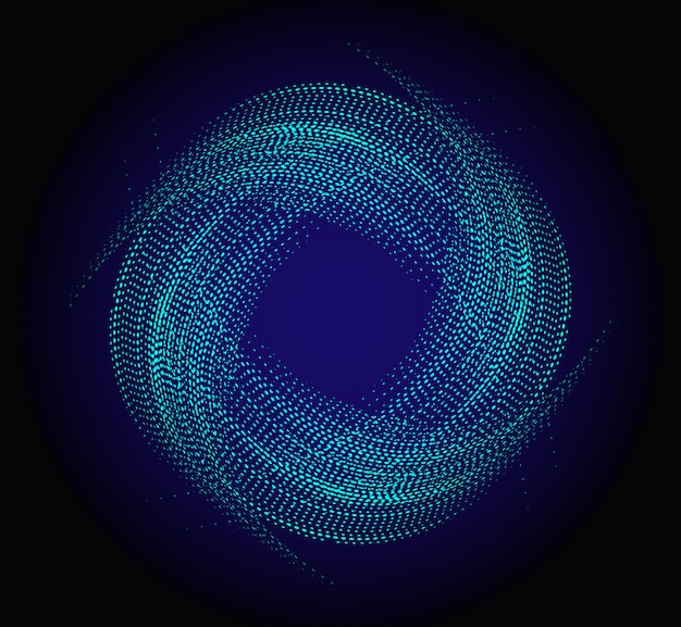 青い円の背景