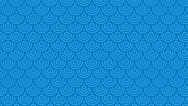синий круг узор
