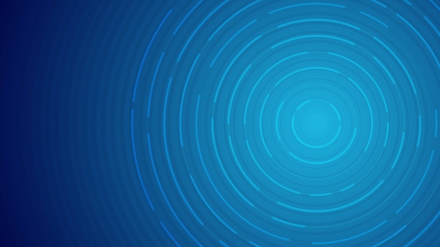 Cerchio blu tecnologia sfondo moderno