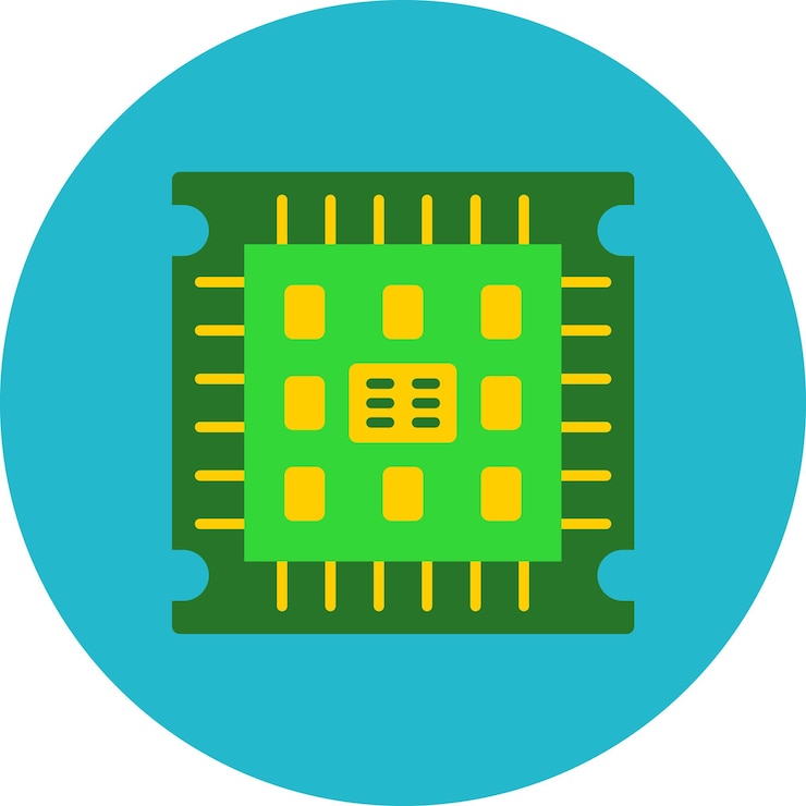 Vector a blue circle with a yellow square on it