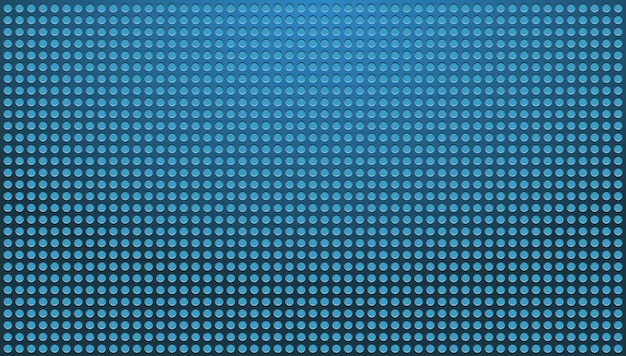 Blue circles background Metal Grid with Circle holes