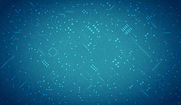 Blue Circuit board background