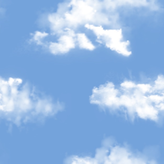 Blue clouded skyline background