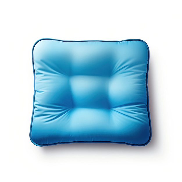 Vector blue color chair cushion gradient vector white background