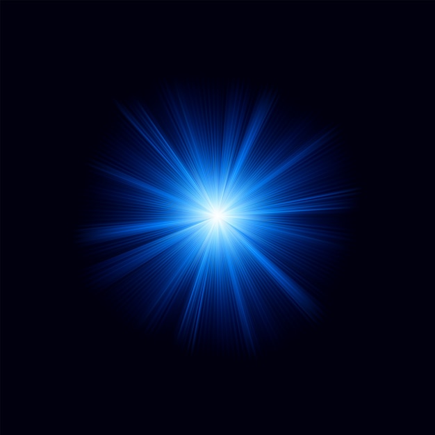 Vector blue color design with a burst.   file included