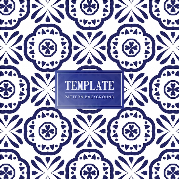 Blue color seamless pattern