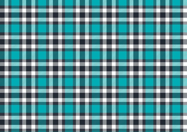 Vector blue color seamless plaid pattern