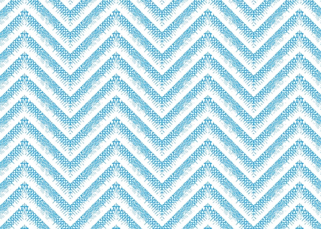 Blue color seamless zigzag lines pattern