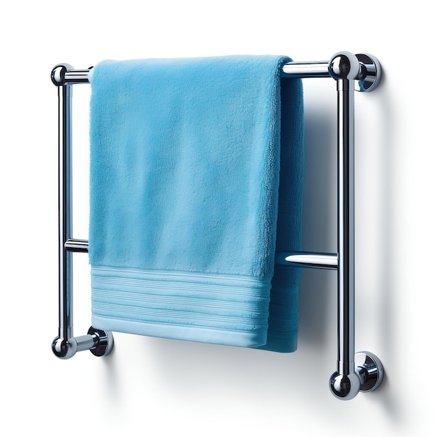 Vector blue color towel rack gradient vector white background is
