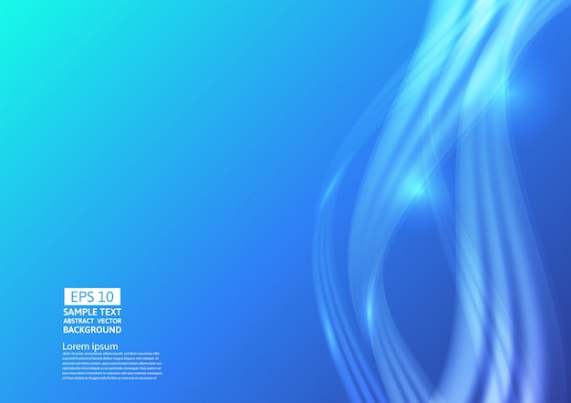 Blue color waves liquid abstract background design