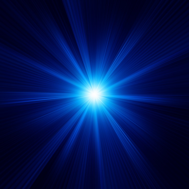 Vector blue color  with a burst.   file included