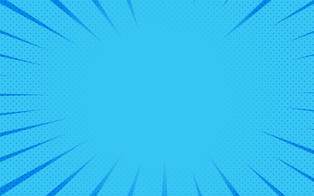 Blue comic background Retro vector illustration