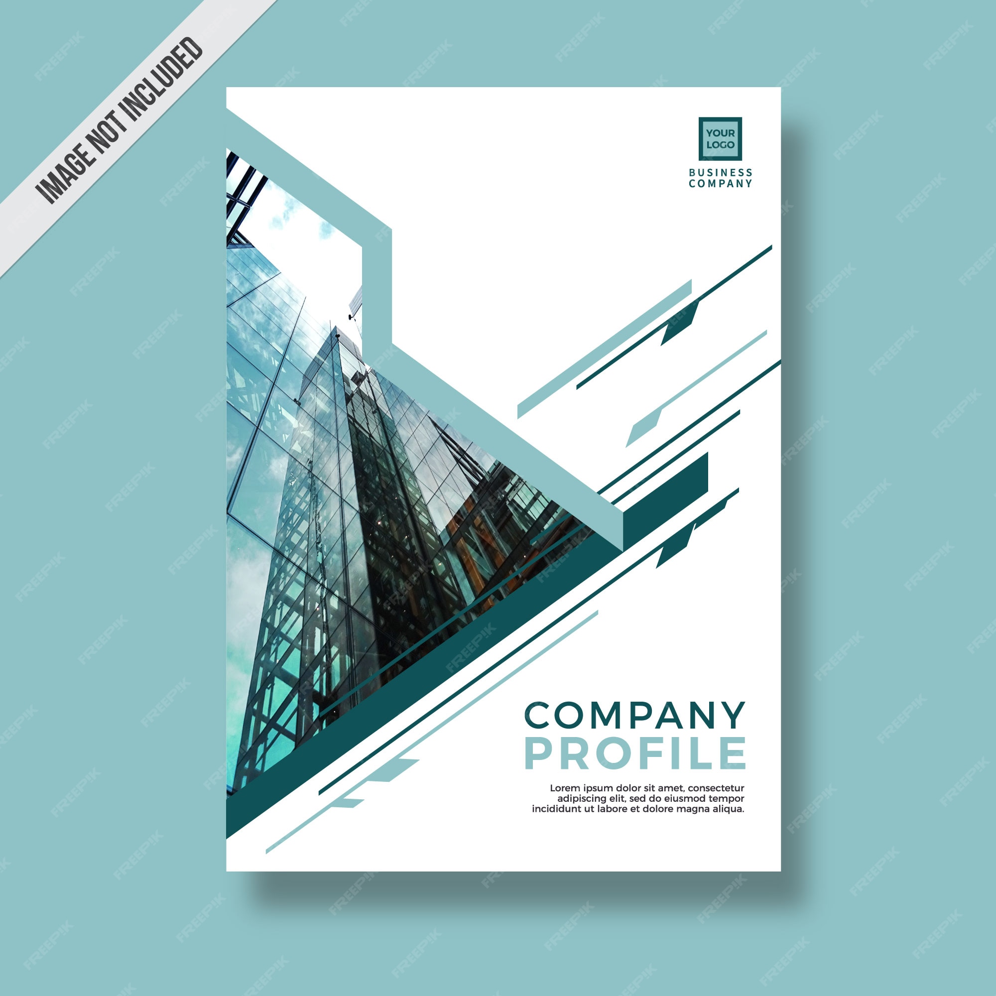 Premium Vector | Blue company profile modern style design